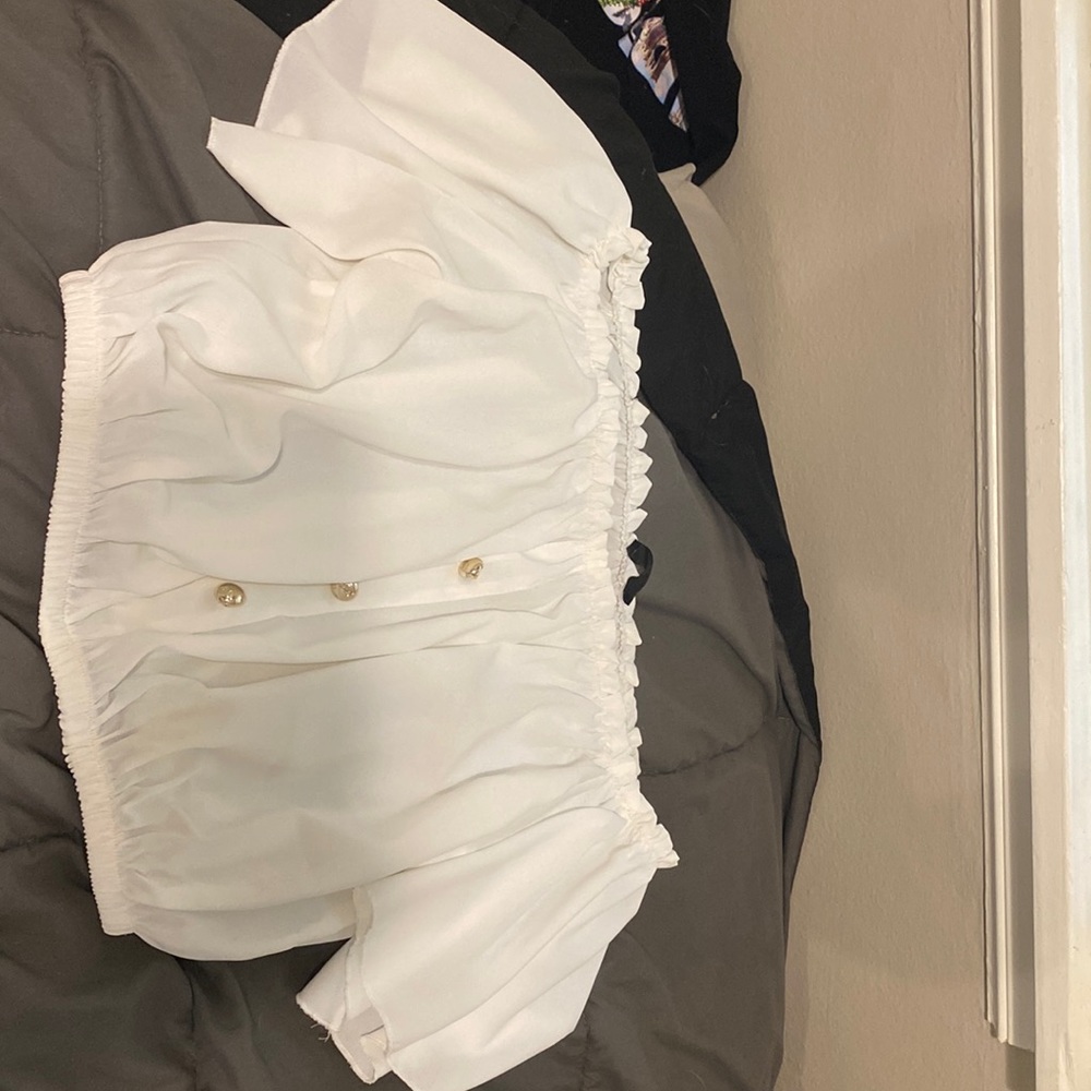 White off the shoulder top